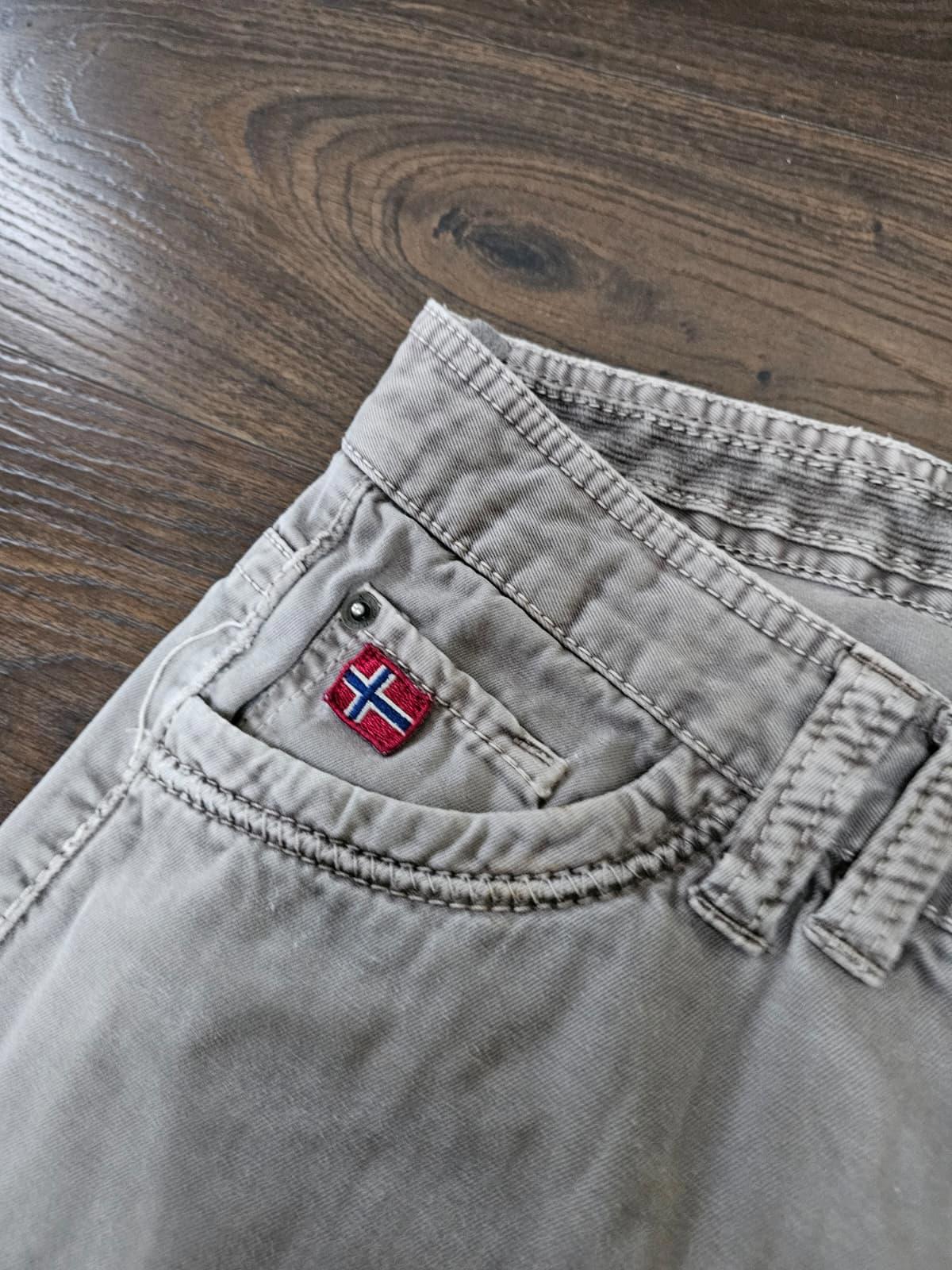 Napapijri Geographic Mens Straight Fit Chinos Trousers/Pants - W30/L29 - Grey