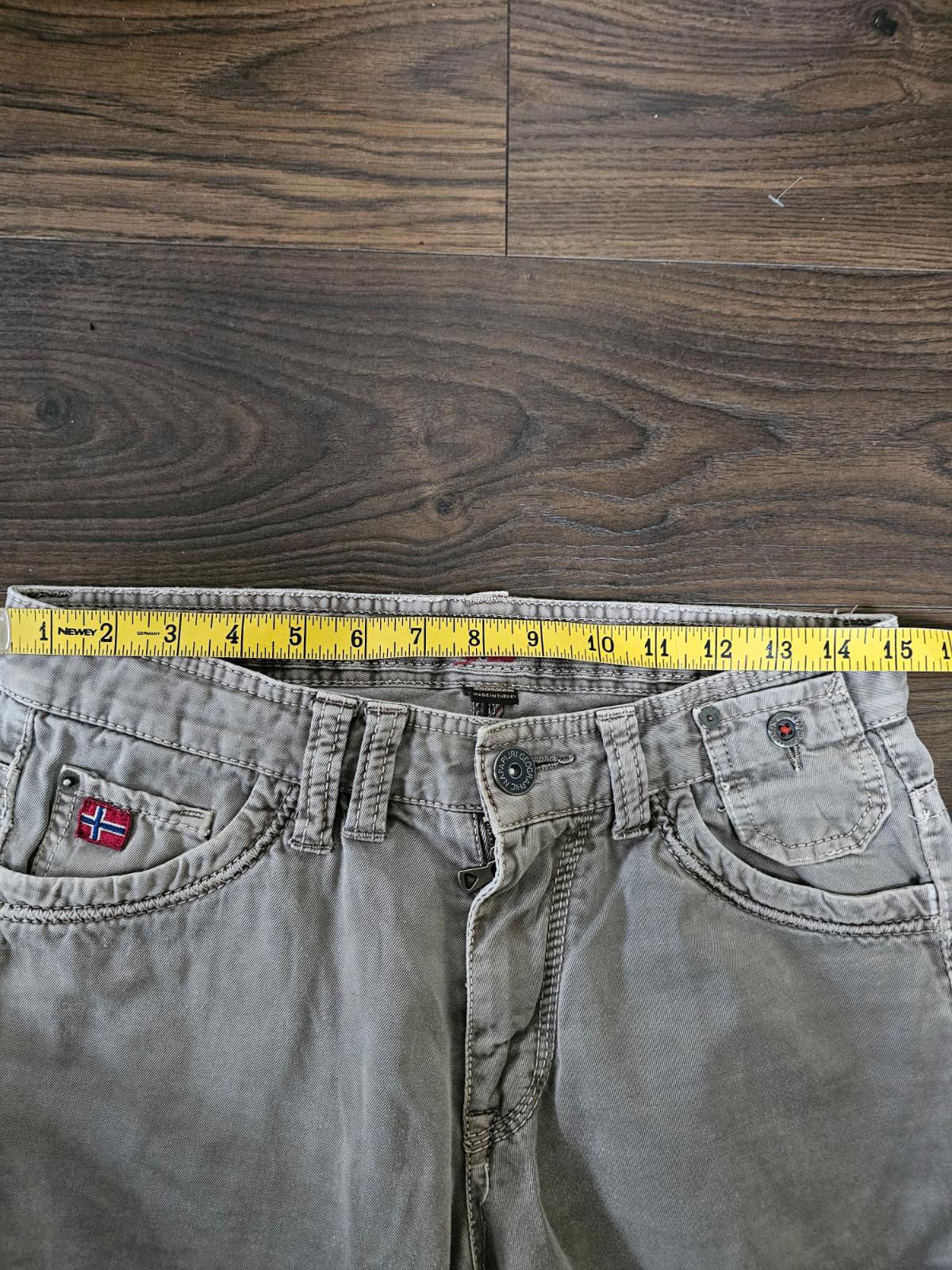 Napapijri Geographic Mens Straight Fit Chinos Trousers/Pants - W30/L29 - Grey