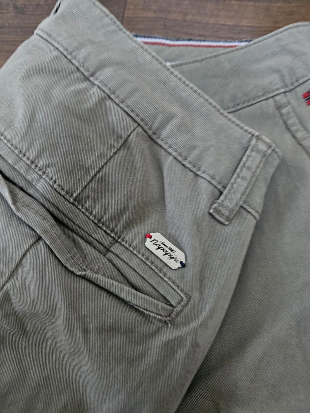 Napapijri Geographic Womens Cargo Trousers - UK 10 - Khaki
