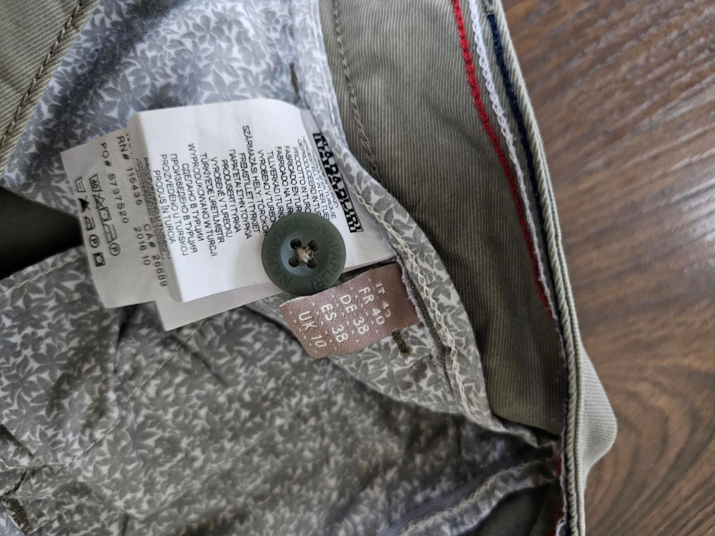 Napapijri Geographic Womens Cargo Trousers - UK 10 - Khaki