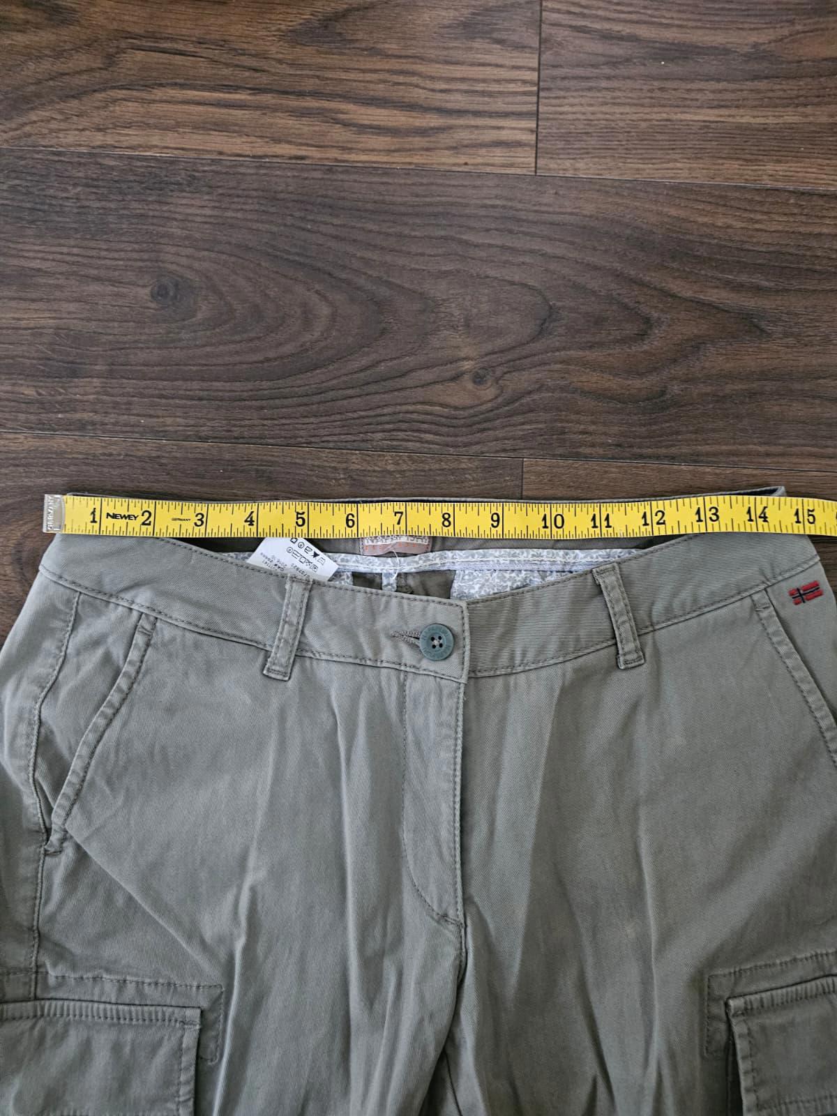 Napapijri Geographic Womens Cargo Trousers - UK 10 - Khaki
