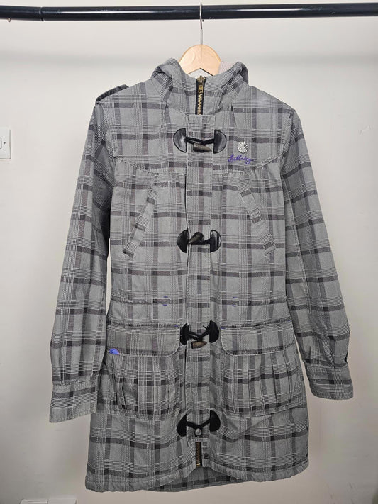 Billabong Womens Y2K 2000's Hooded Parka Jacket/Coat - M/Medium - Grey