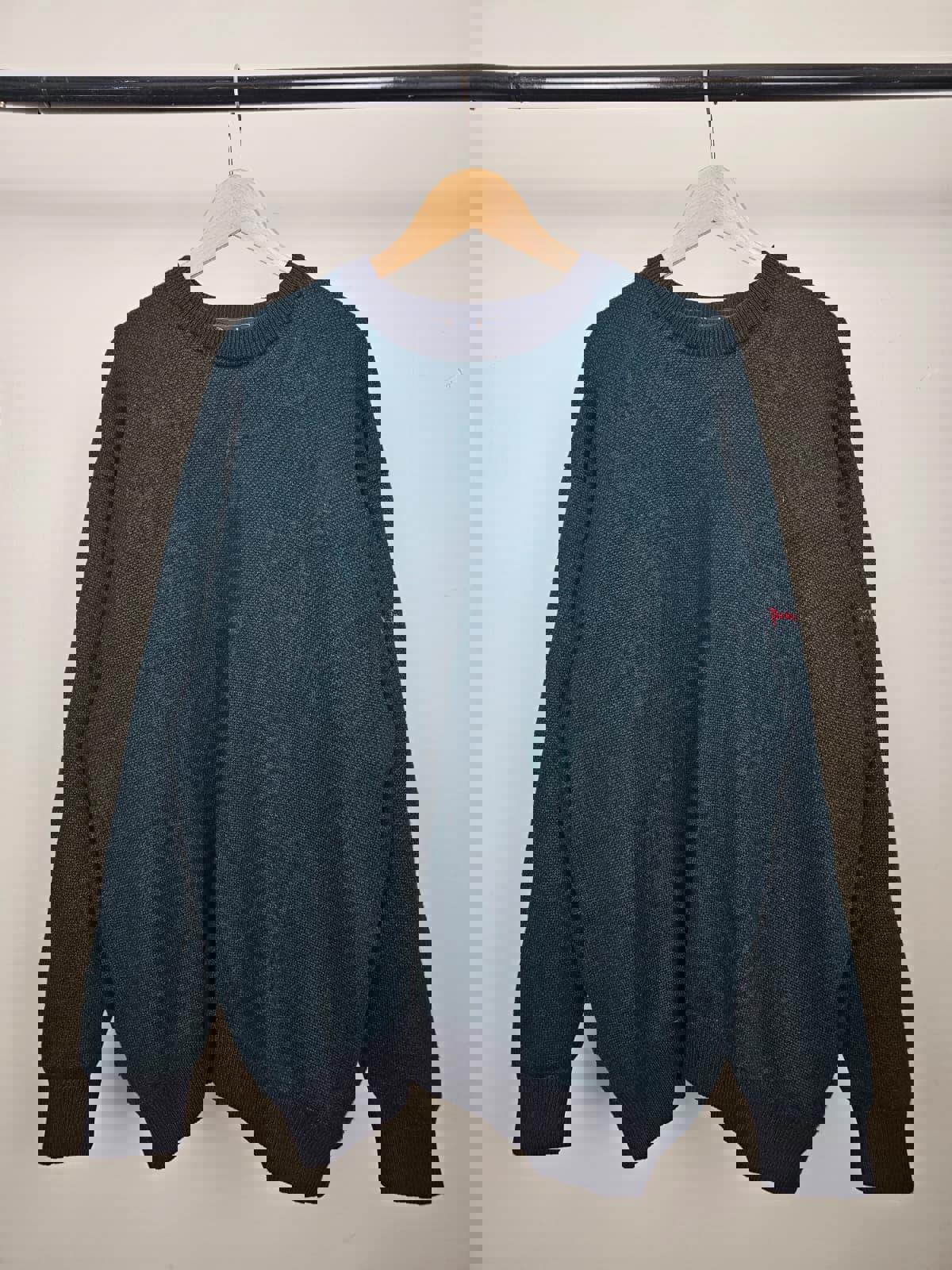 Pringle Mens Vintage Wool Blend Pattern Wind Resistant Pullover Jumper - L/Large