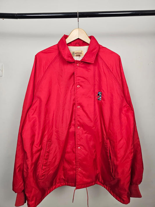 Disney Antigua Golf Coach Style Lined Snap Button Windbreaker Jacket - XL