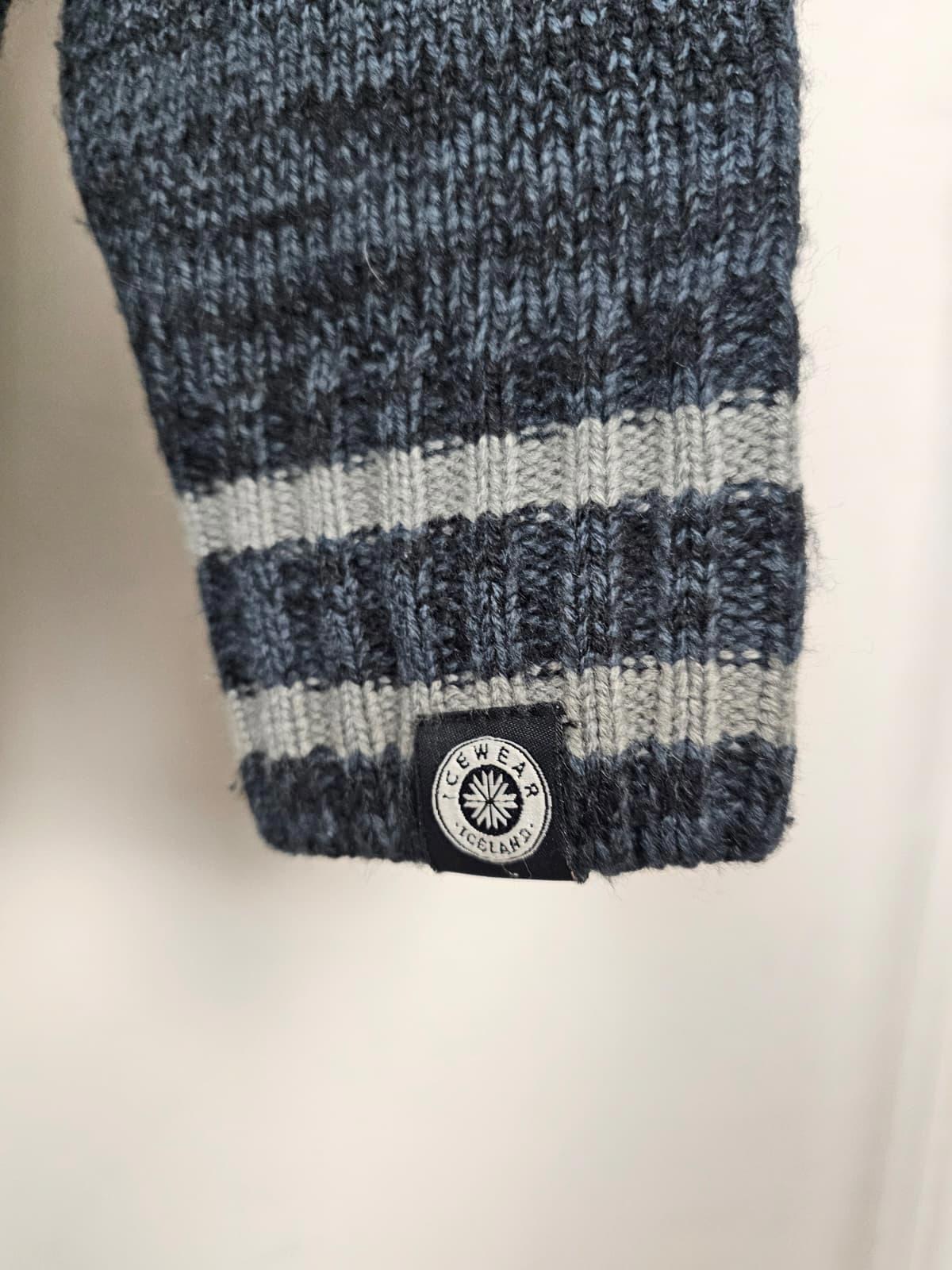 Ice Wear Arctic Explorer Club Iceland Knitted Pullover 1/4 Zip Jumper- S/Small