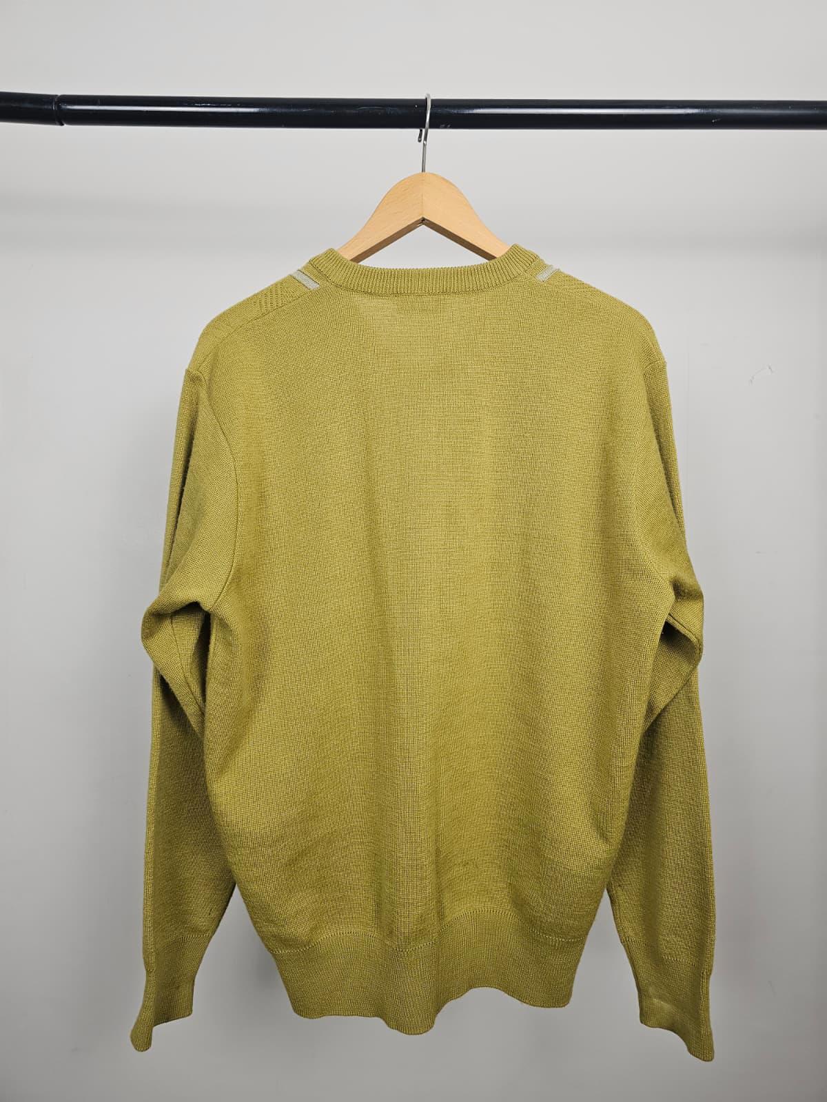 Gabicci Men's Veck 90's Mod Wool Blend Knitted Pullover Jumper/Sweater -M/Medium