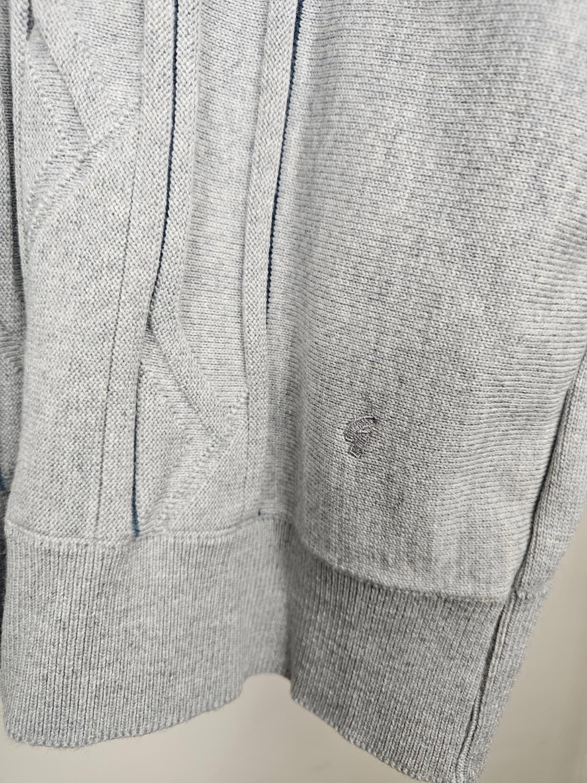 Gabicci Men's V-Neck 90's Mod Wool Blend Knitted Pullover Jumper/Sweater L/Large