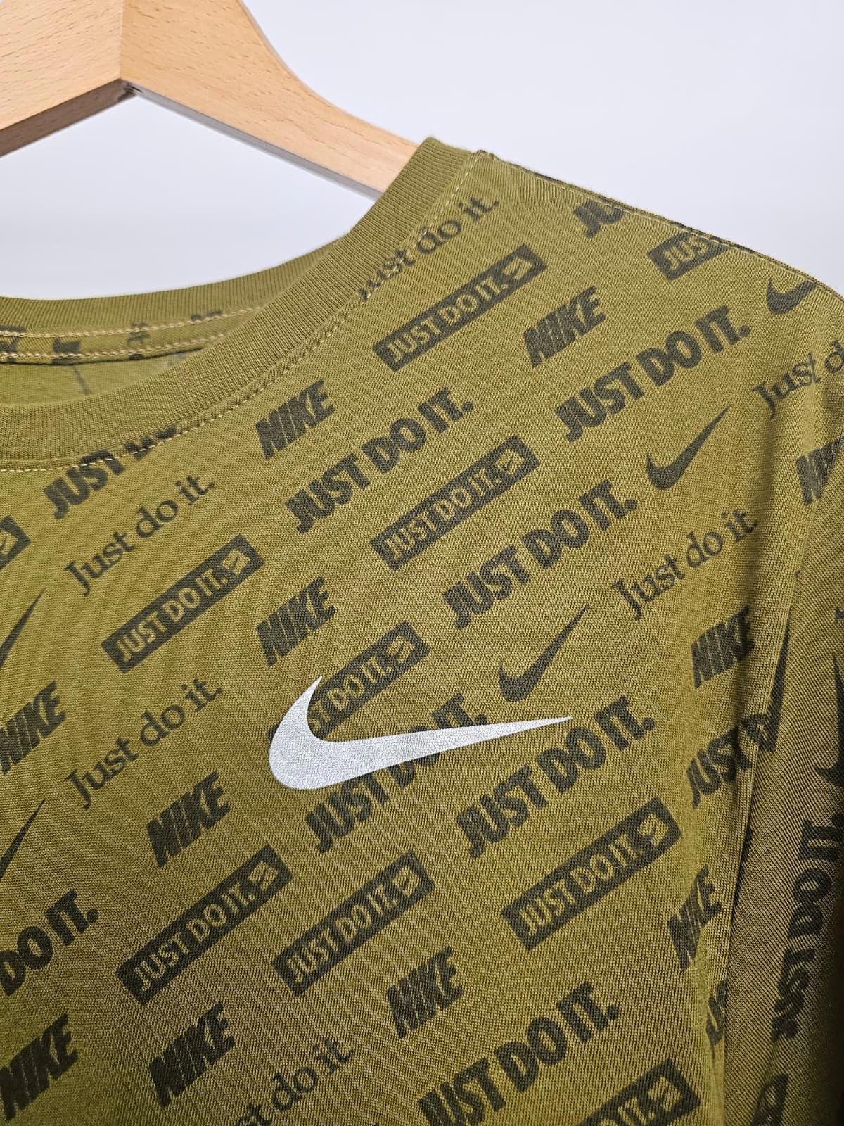 Nike Dri-Fit Mens All Over 'Just Do It' Print Short Sleeve Top/T-Shirt M/Medium