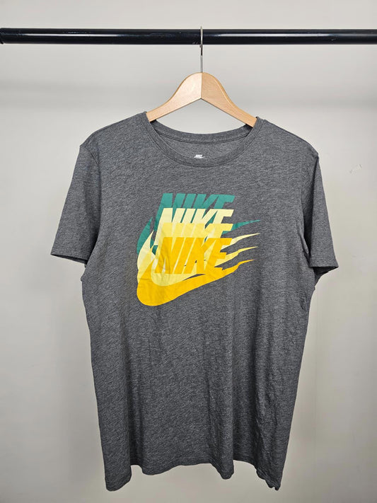 Nike Men's Multi Swoosh Short Sleeve Athletic Cut Top/T-Shirt - M/Medium - Grey