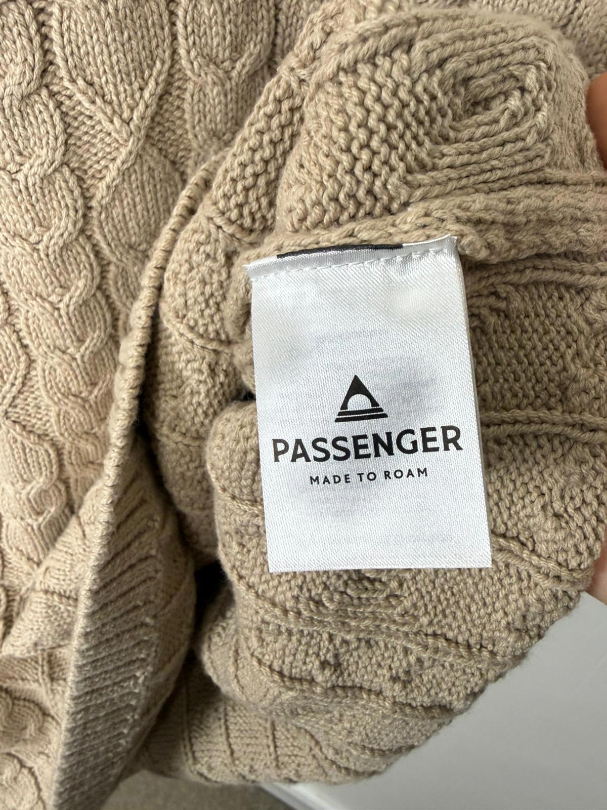 Passenger Women's Homely Short Sleeve Cable Knitted Jumper - M/Medium/UK 12