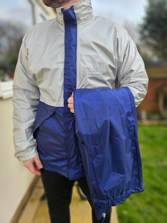 Reebok Rare Vintage 90's Waterproof Gore-Tex Hooded Jacket & Trousers Set - XL