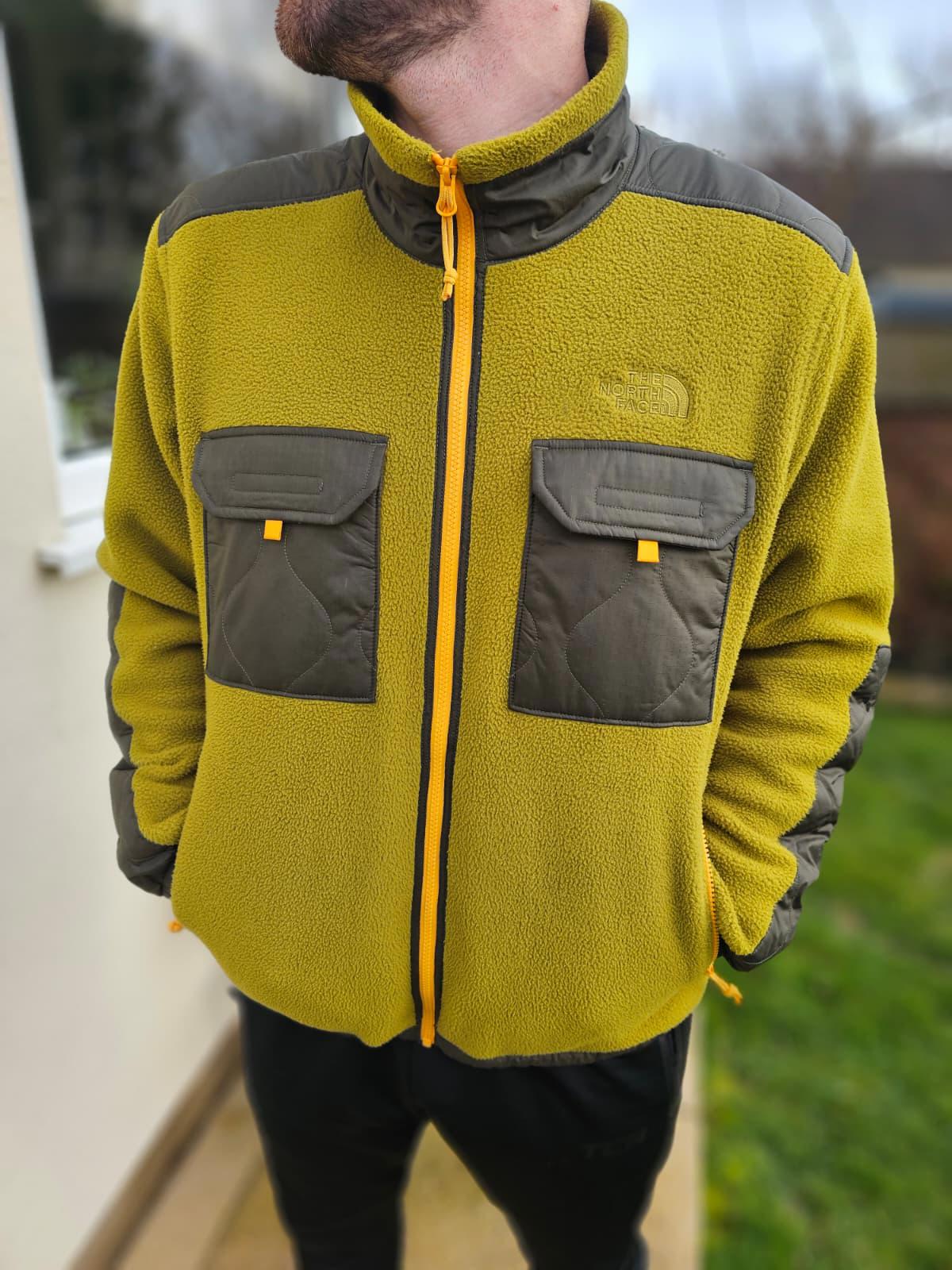 The North Face Mens Royal Arch Full Zip Fleece Jacket - Sulphur Moss Green - L