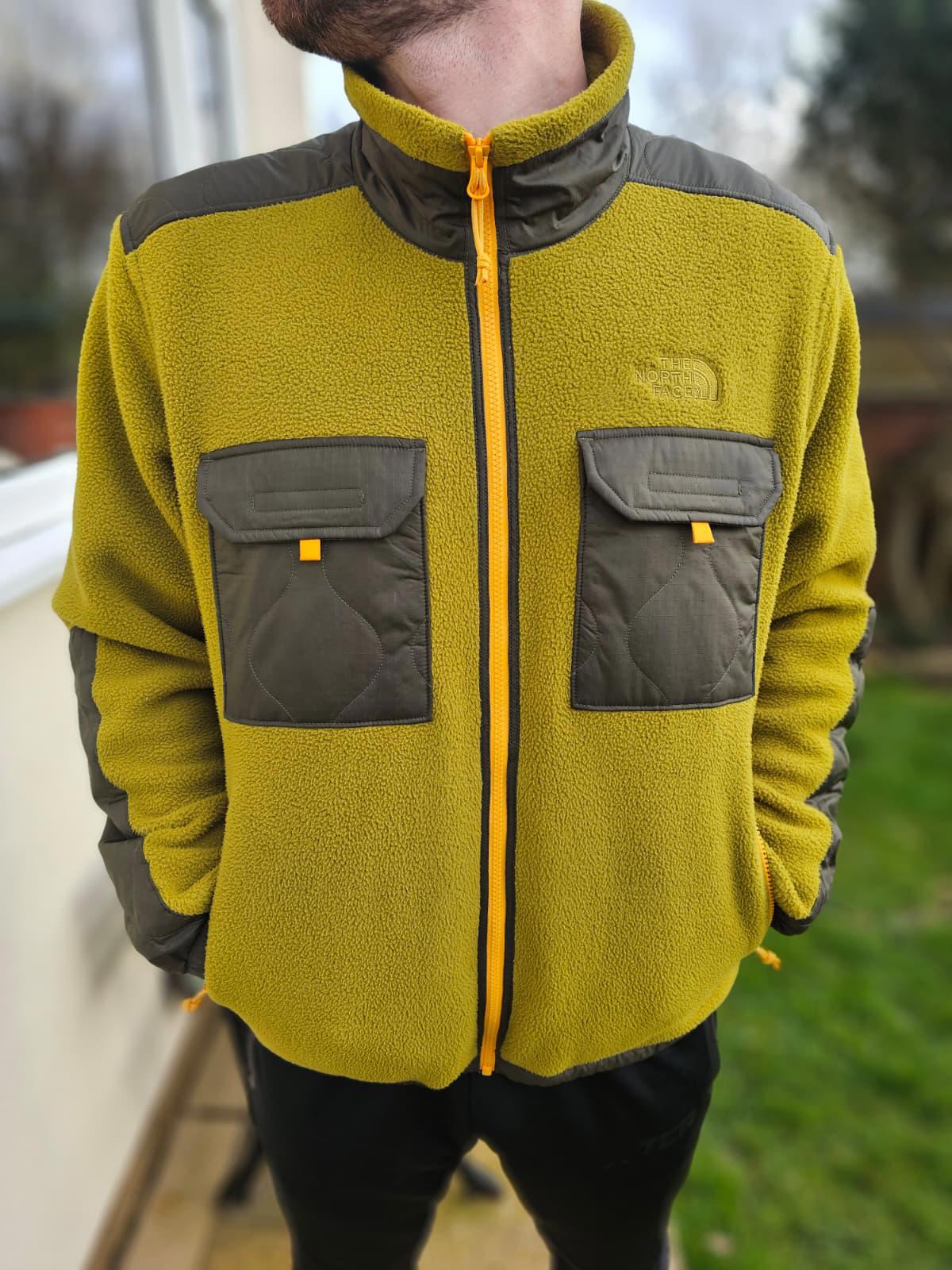 The North Face Mens Royal Arch Full Zip Fleece Jacket - Sulphur Moss Green - L