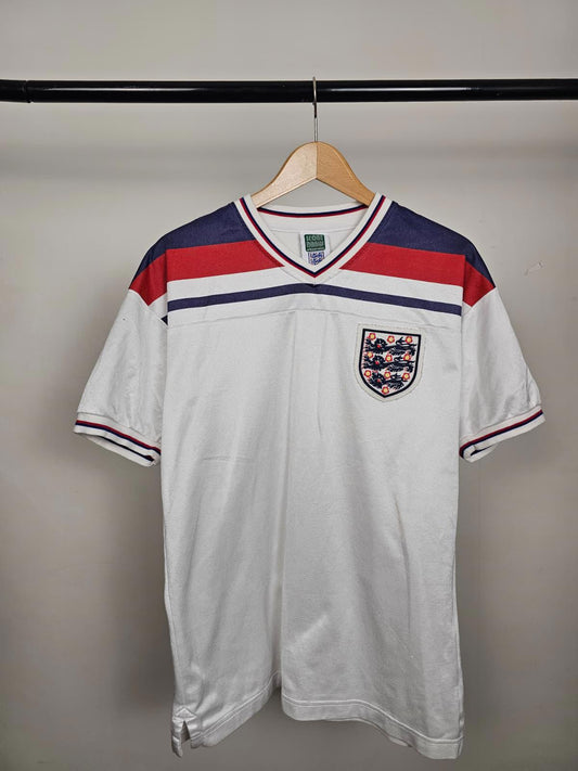 Score Draw Official Retro 1990's England Football Shirt - M/Medium