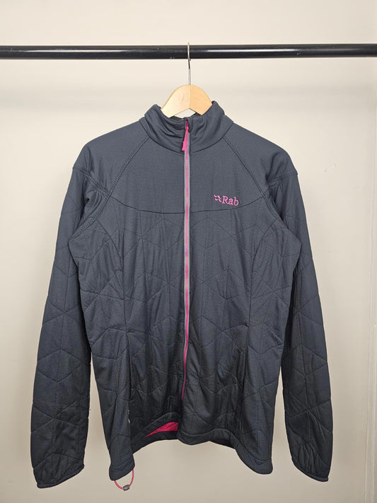 Rab Womens Low Bulk Polartec Alpha Mid Layer Full Zip Insulated Jacket - UK 14