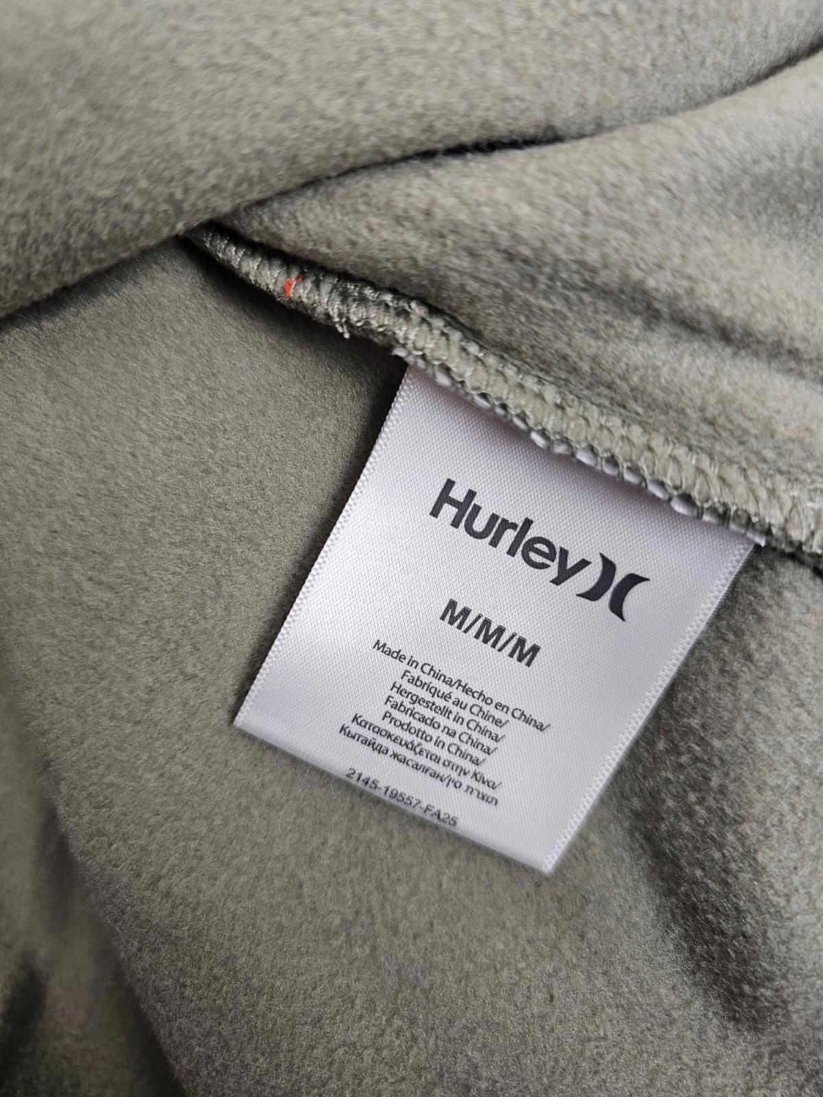 Hurley Men's Snap Button Fleece Shacket/Overshirt Jacket - M/Medium - Sage