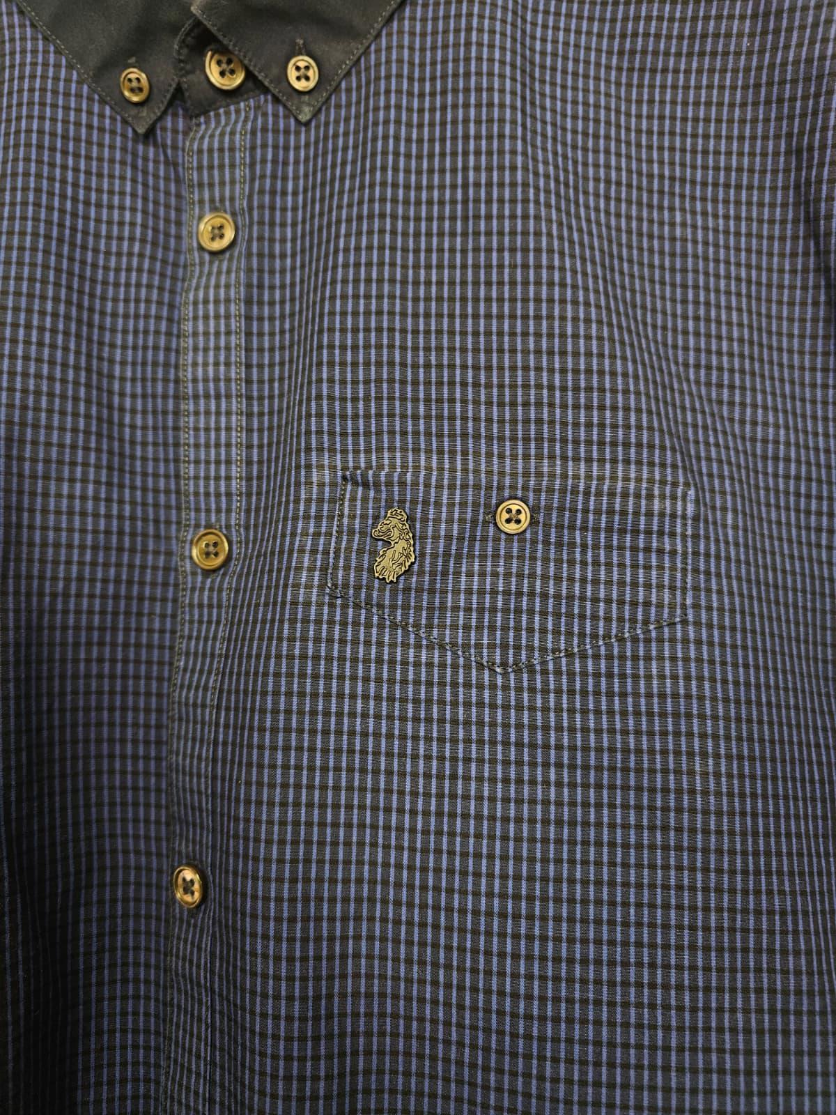 LUKE Mens Short Sleeve Smart Casual Button Up Oxford Style Shirt - M/Medium