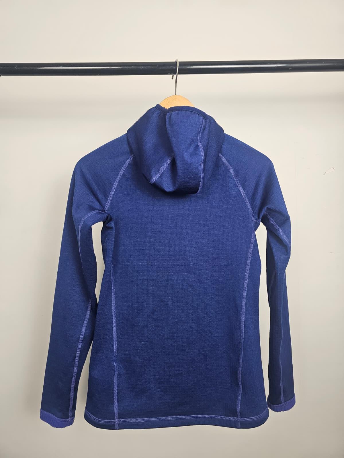 Rab Women's 1/2 Zip Pullover Waffle Style Activewear Hooded Fleece Jumper - UK 8