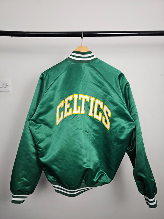 Boston Celtics Chalk Line Made In USA Full Zip Varsity Style Basketball Jacket L