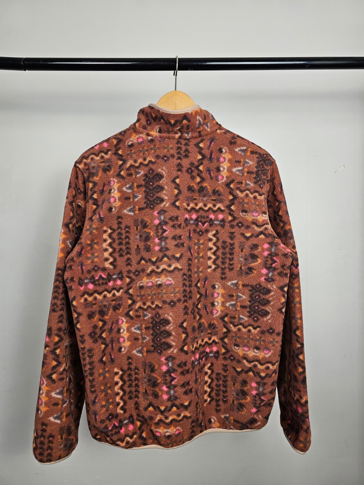 Patagonia Womens Snap Button Pullover Synchilla Fleece Jumper - M/Medium