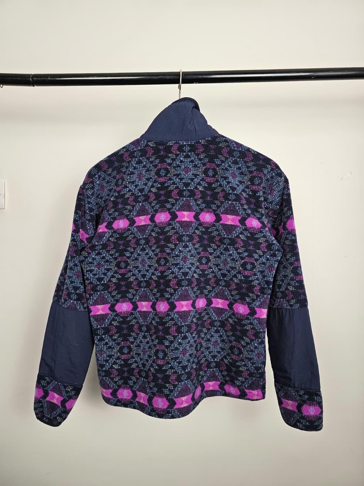 Columbia womens Pullover Snap Button Aztec Pocket Fleece Jumper - M/Medium