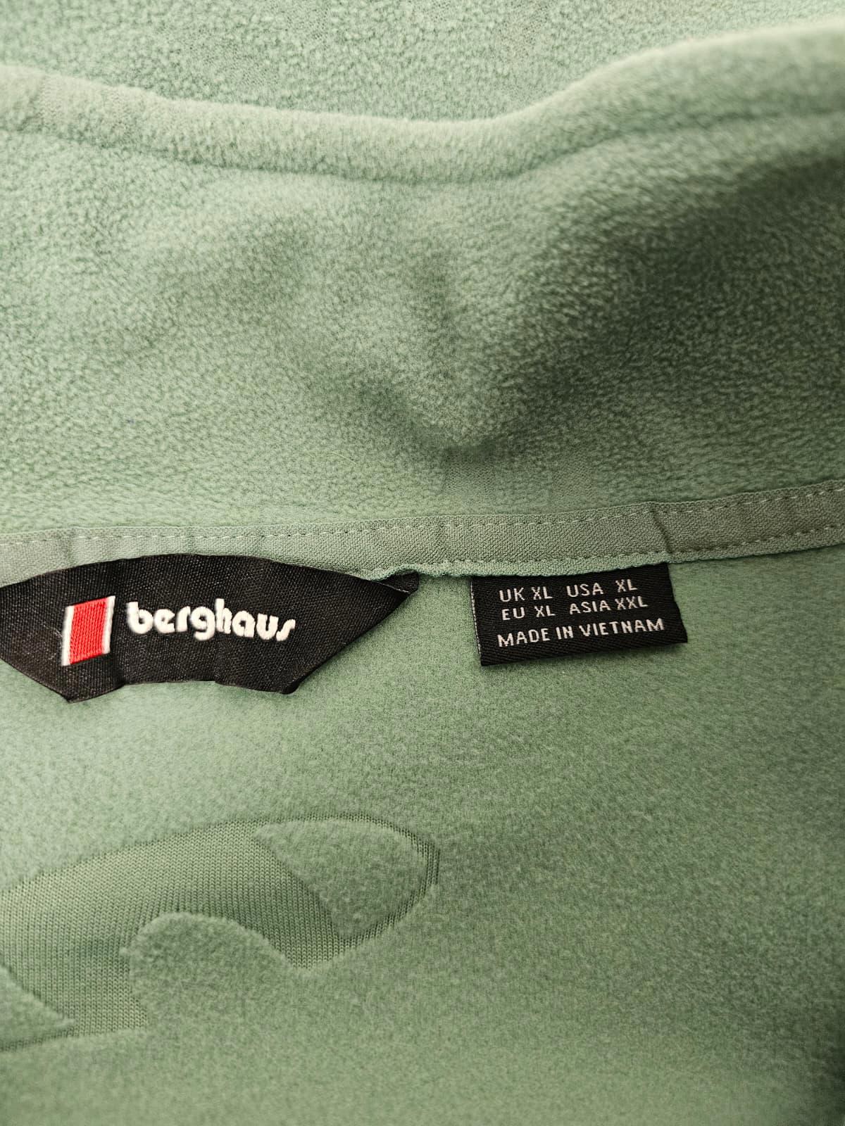 Berghaus Mens/Womens Full Zip Retro Style Full Zip Fleece Jacket - XL - Green