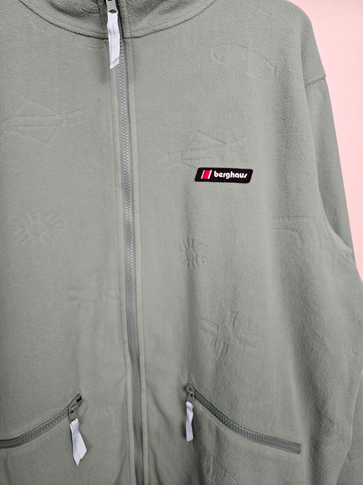 Berghaus Mens/Womens Full Zip Retro Style Full Zip Fleece Jacket - XL - Green