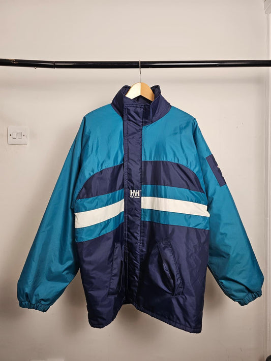 Helly Hansen Vintage Men's Full Zip Insulated Sailing Jacket/Coat - L/Large