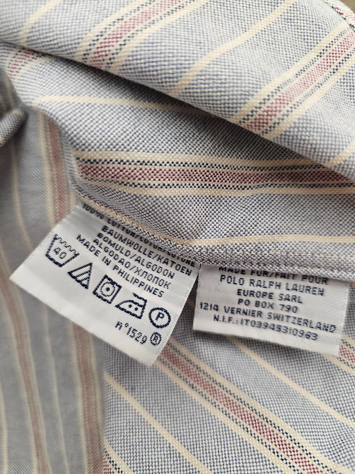 Polo Ralph Lauren Long Sleeve Oxford Style Pin Stripe Shirt - S/Small - Slim Fit