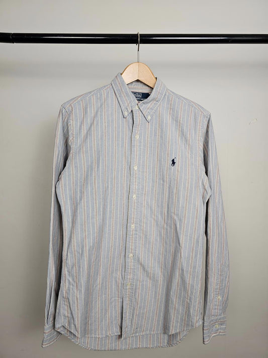 Polo Ralph Lauren Long Sleeve Oxford Style Pin Stripe Shirt - S/Small - Slim Fit