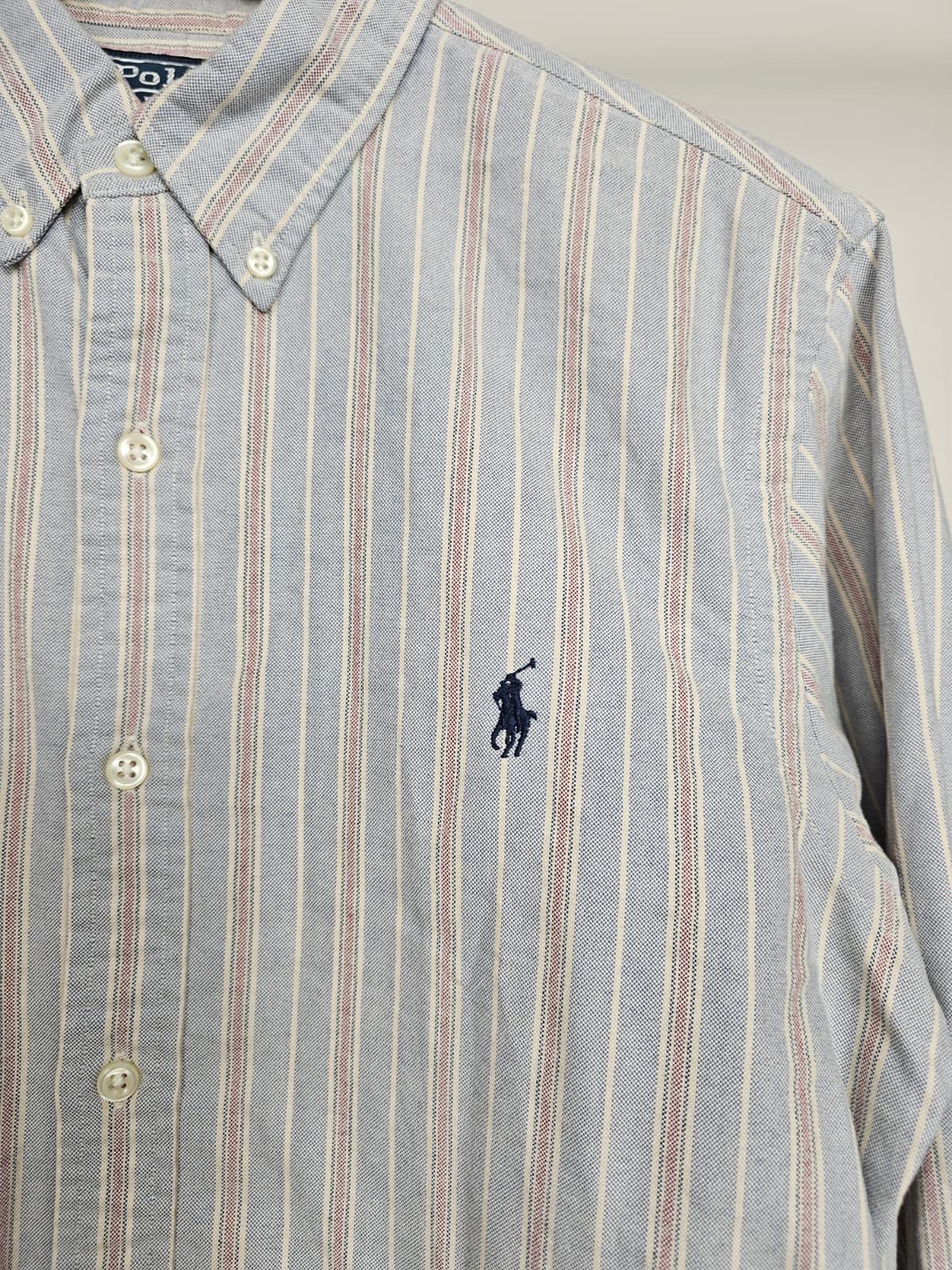 Polo Ralph Lauren Long Sleeve Oxford Style Pin Stripe Shirt - S/Small - Slim Fit