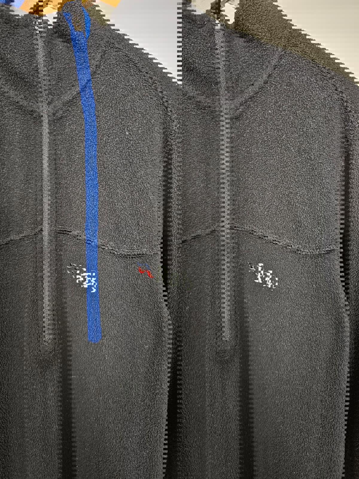 Rab Mens 1/2 Zip Pullover Fleece Polartec Jumper/Sweatshirt - M/Medium  Black