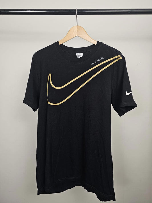 Nike Dri-Fit Mens Big Swoosh 'Just Do It' Print Short Sleeve Top/T-Shirt L/Large