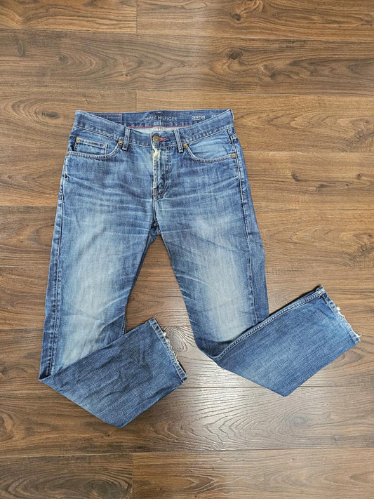 Tommy Hilfiger Denton Men's Blue Straight Fit Denim Jeans - W32/L30