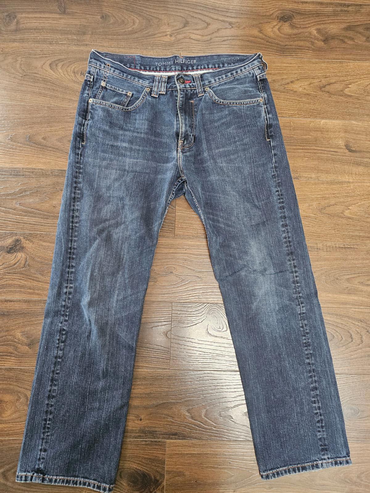 Tommy Hilfiger Mens Madison Regular Fit Blue Denim Jeans - W32/L30