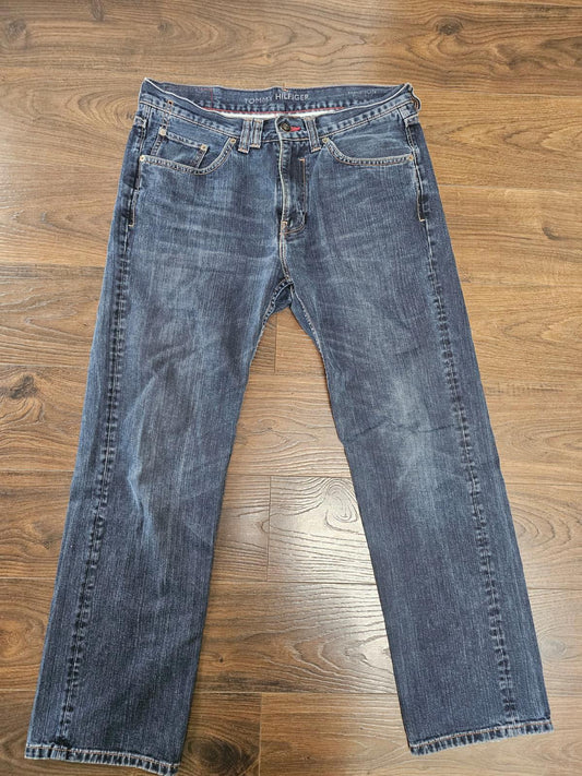 Tommy Hilfiger Mens Madison Regular Fit Blue Denim Jeans - W32/L30