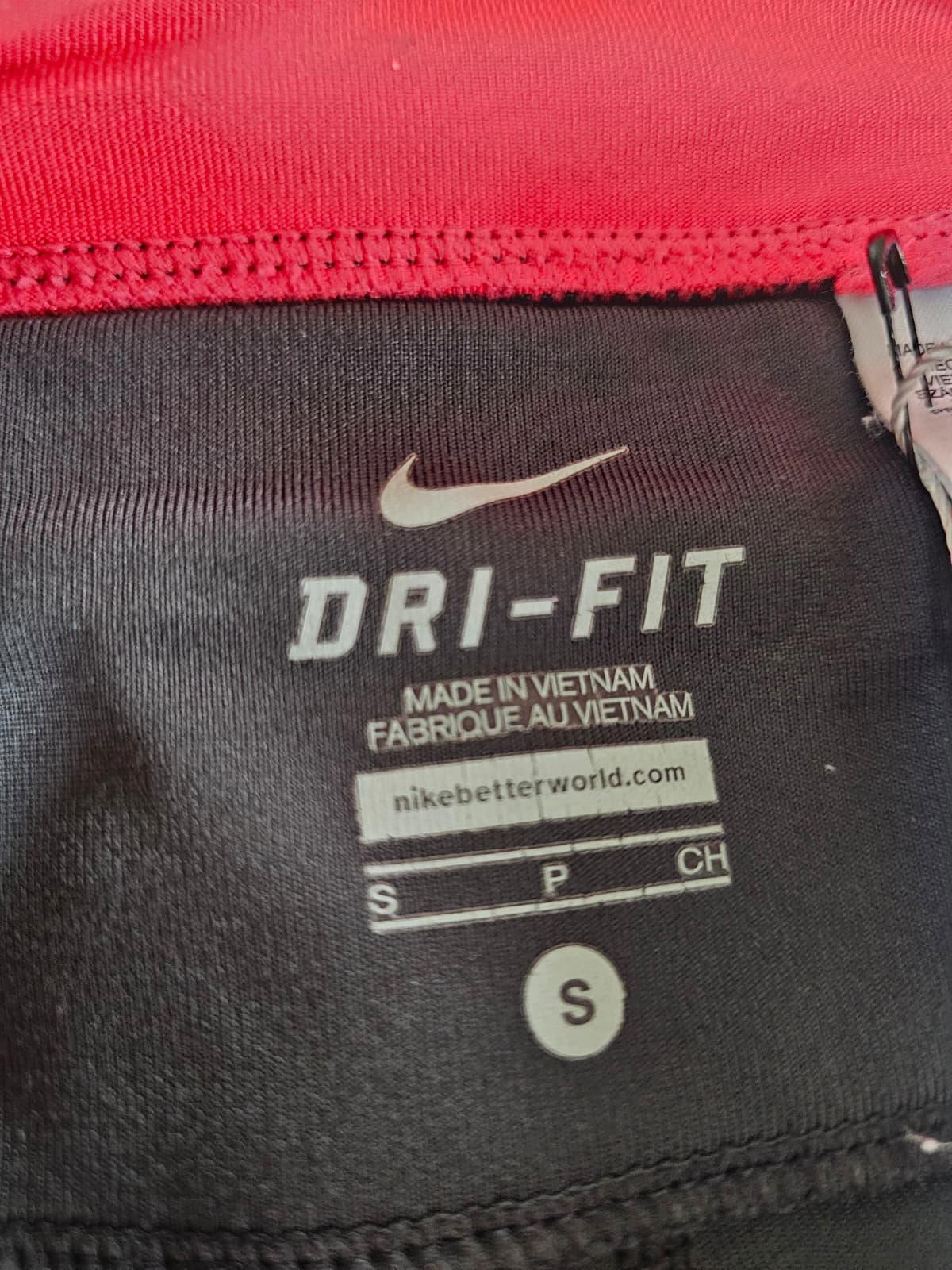 Nike Women's Dri-Fit Activewear Running Leggings/Tights - S/Small - Black/Red
