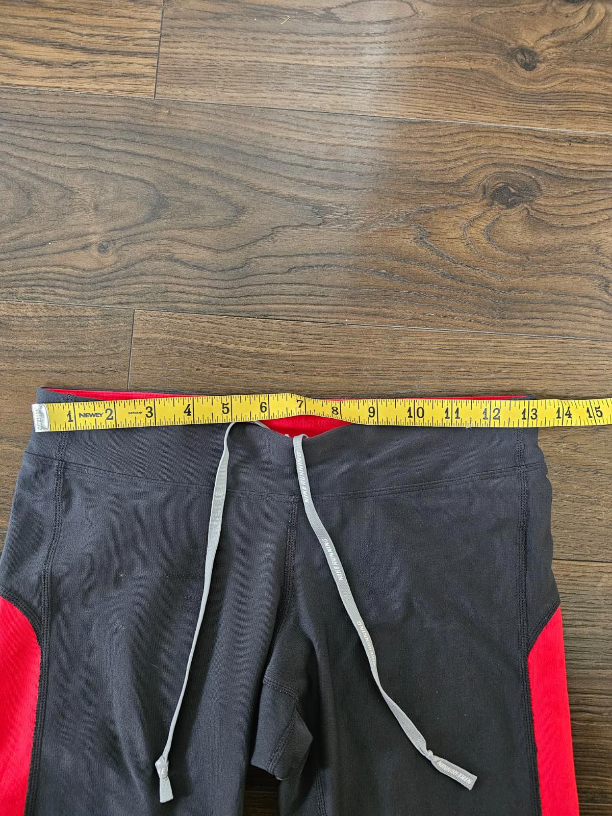 Nike Women's Dri-Fit Activewear Running Leggings/Tights - S/Small - Black/Red