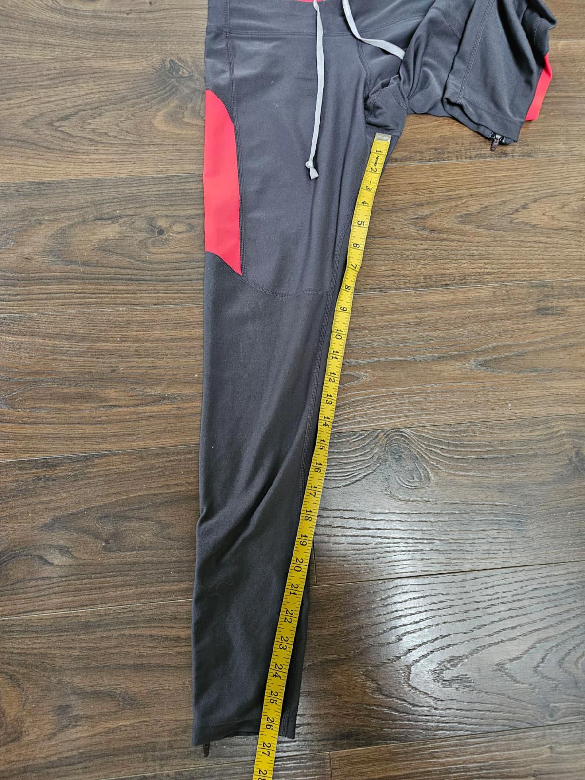 Nike Women's Dri-Fit Activewear Running Leggings/Tights - S/Small - Black/Red