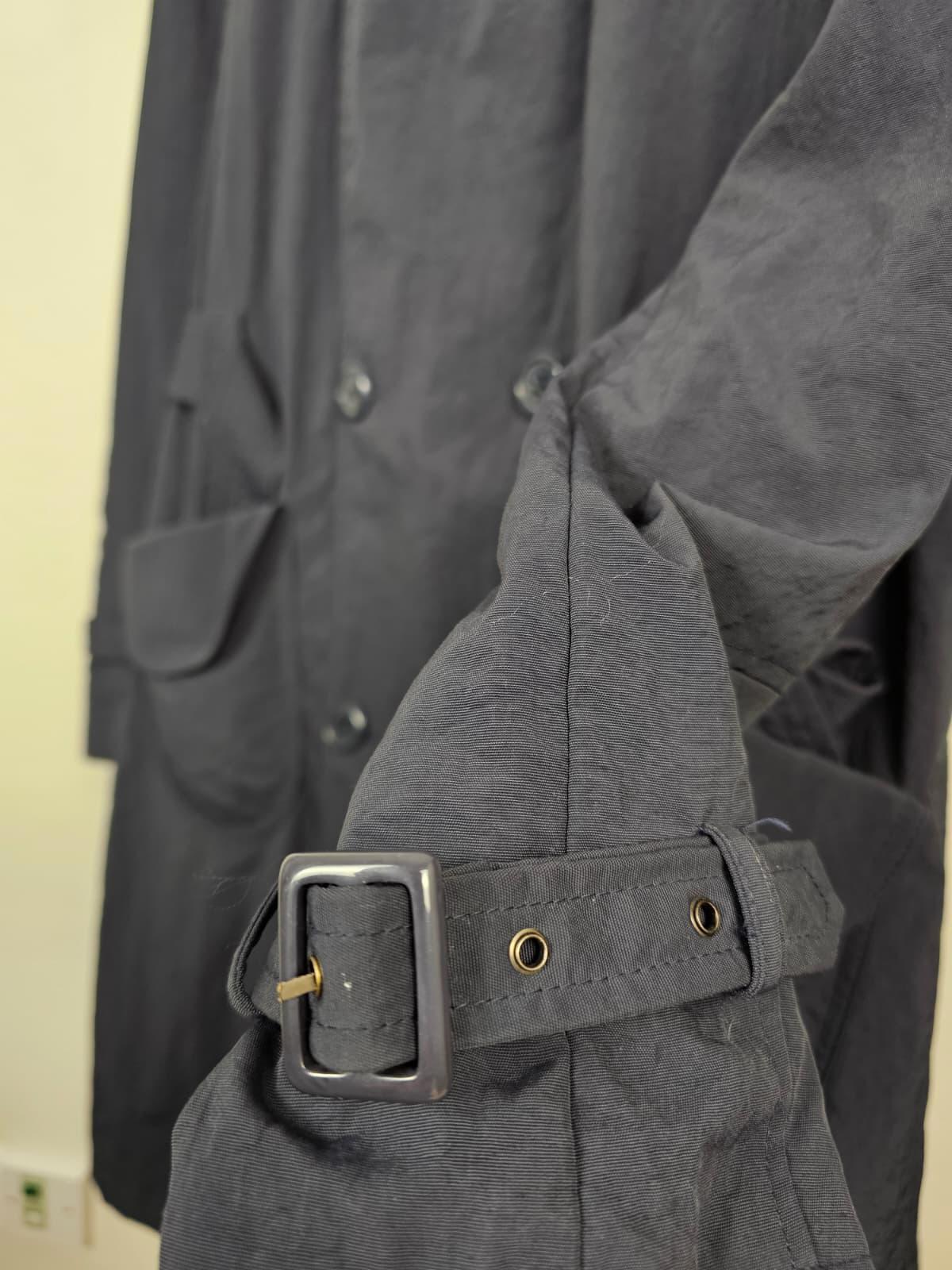 Paul Costelloe Dressage Equine Double Breasted Trench Coat Jacket - Navy - M