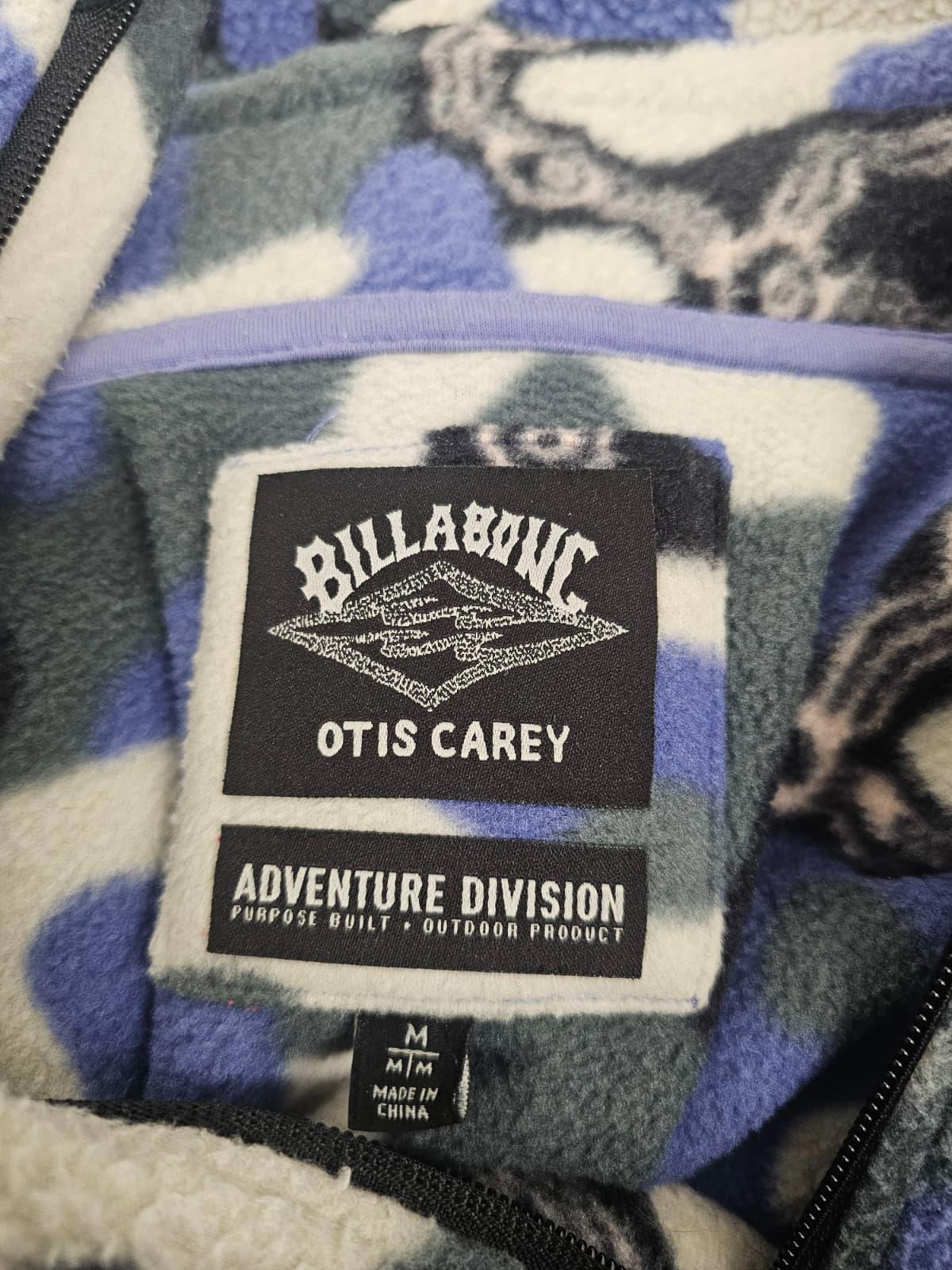 Billabong ADV Mens 1/2 Zip Pullover Pattern Fleece Pocket Jumper - M