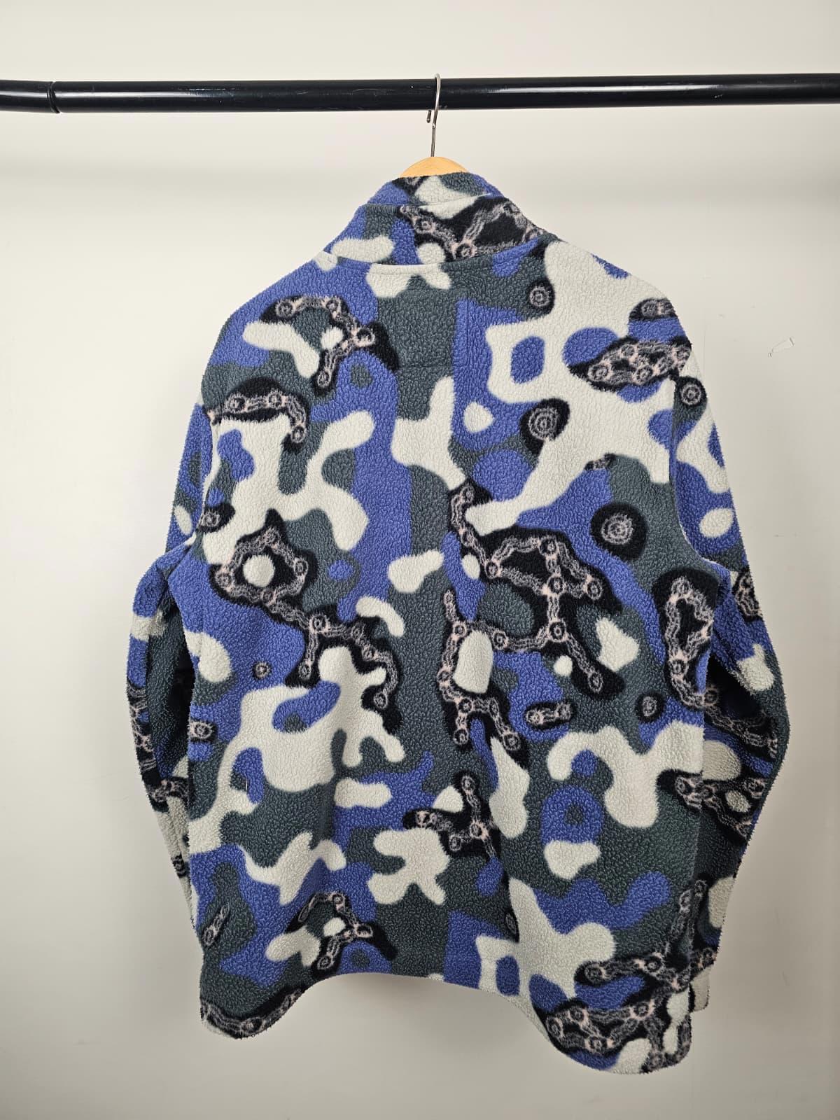 Billabong ADV Mens 1/2 Zip Pullover Pattern Fleece Pocket Jumper - M