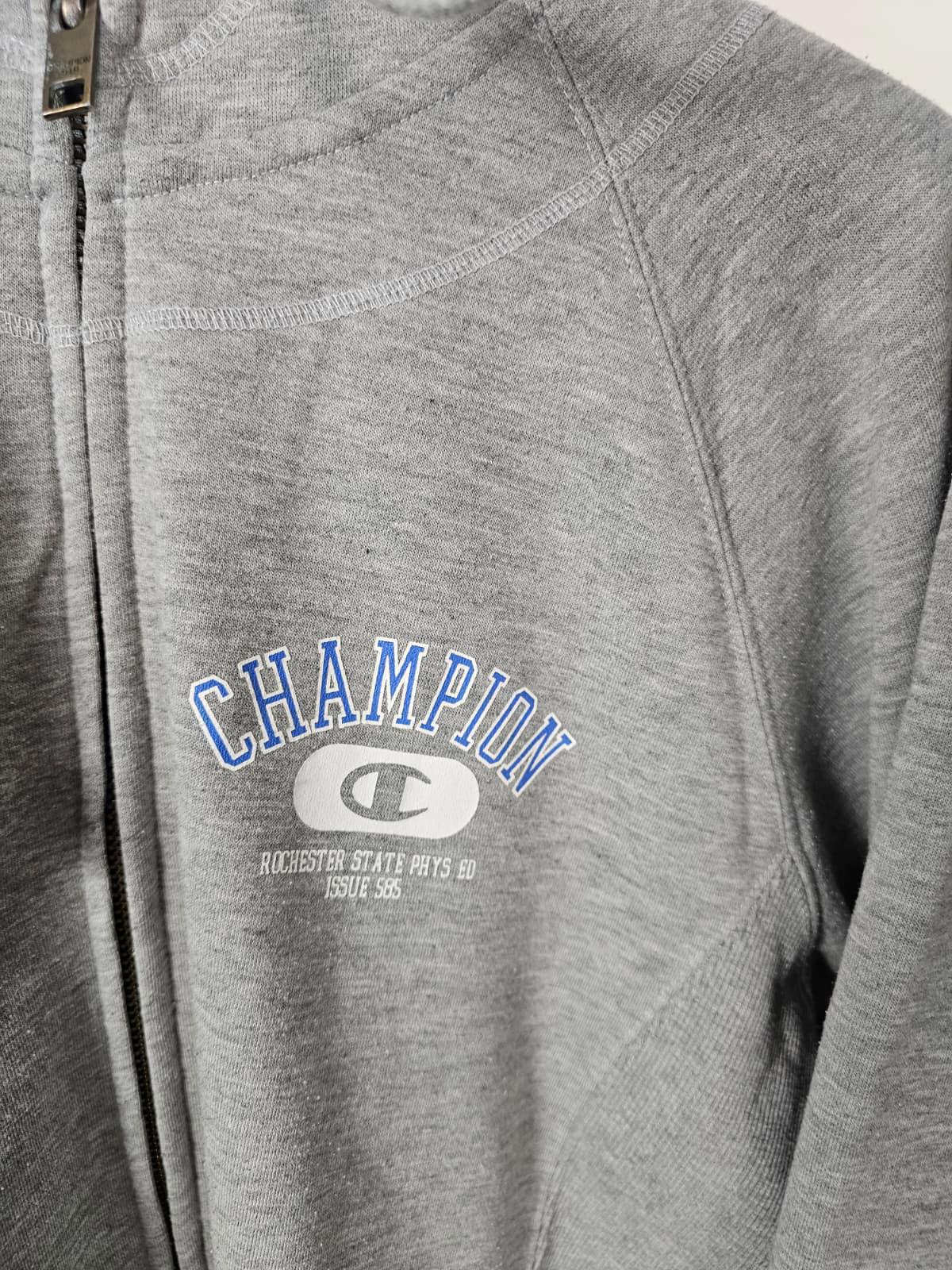Champion Mens Full Zip Hoodie Style Jacket - M/Medium - Grey