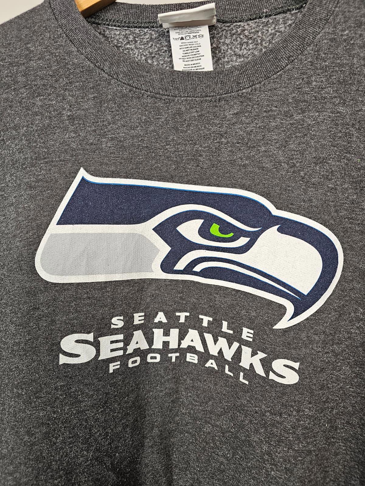 Seattle Seahawks USA NFL Football League Pullover Crew Neck Jumper -L/Large
