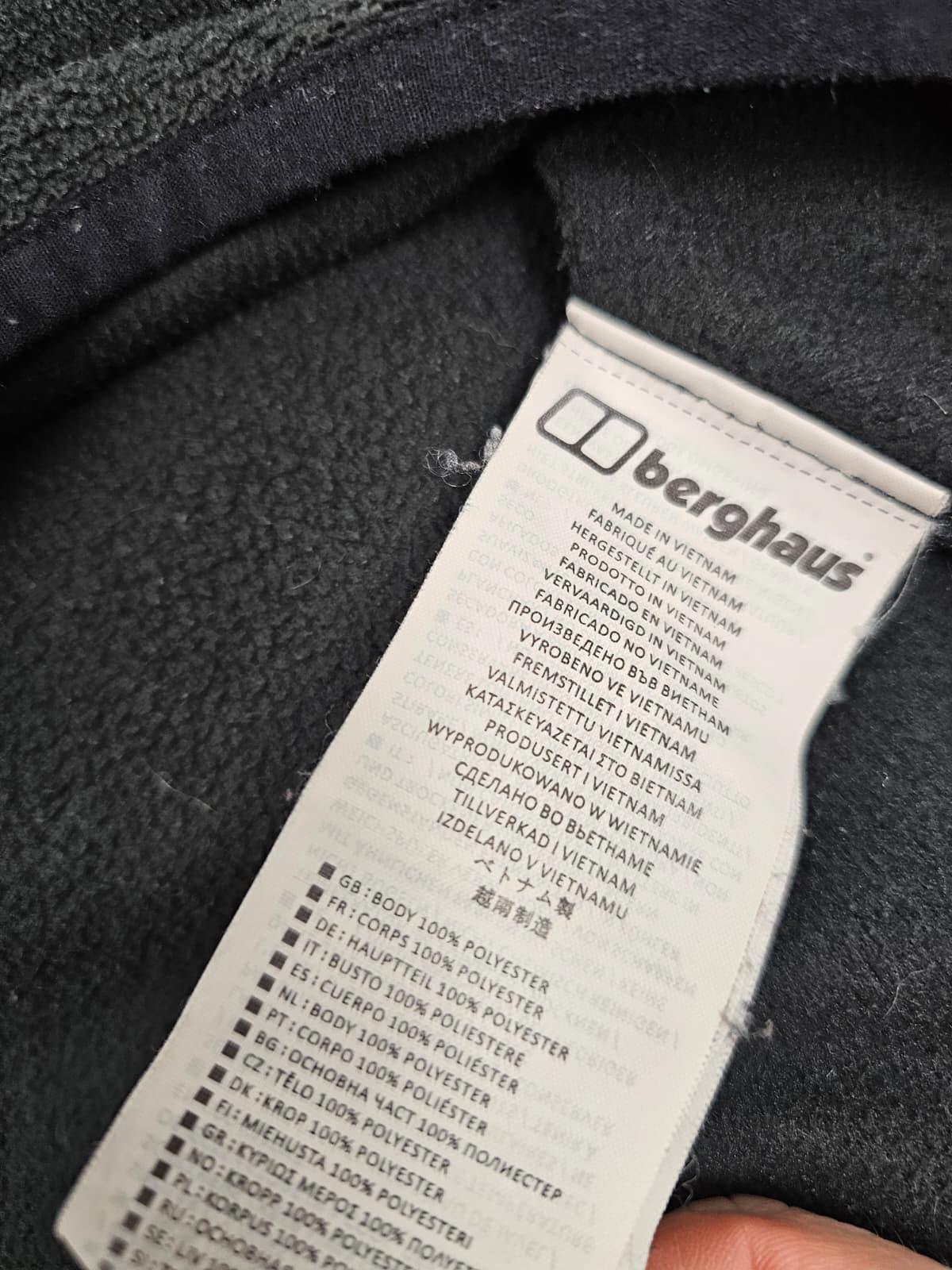 Berghaus Womens 1/4 Zip Pullover Mid Layer Casual Fleece Jumper - UK 12 - Black