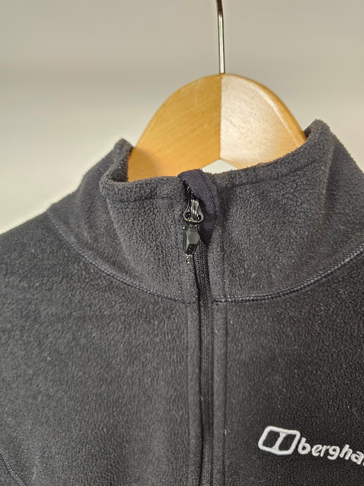 Berghaus Womens 1/4 Zip Pullover Mid Layer Casual Fleece Jumper - UK 12 - Black