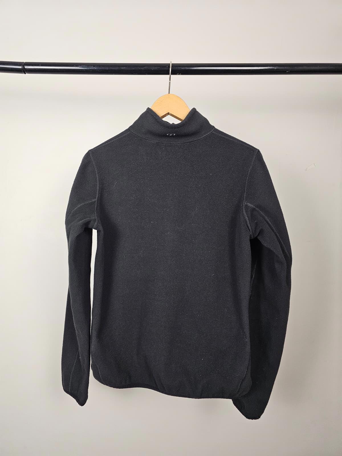 Berghaus Womens 1/4 Zip Pullover Mid Layer Casual Fleece Jumper - UK 12 - Black