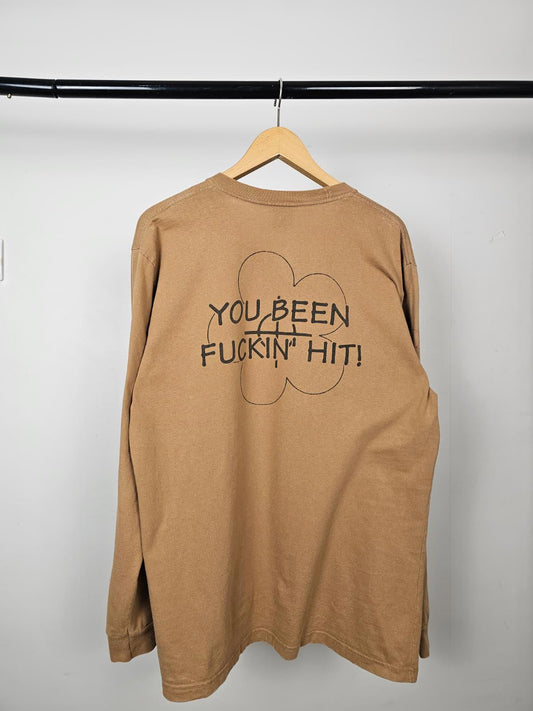 Supreme Mens 'You Been F*cking Hit!' Floral Long Sleeve Top T-Shirt - L/Large