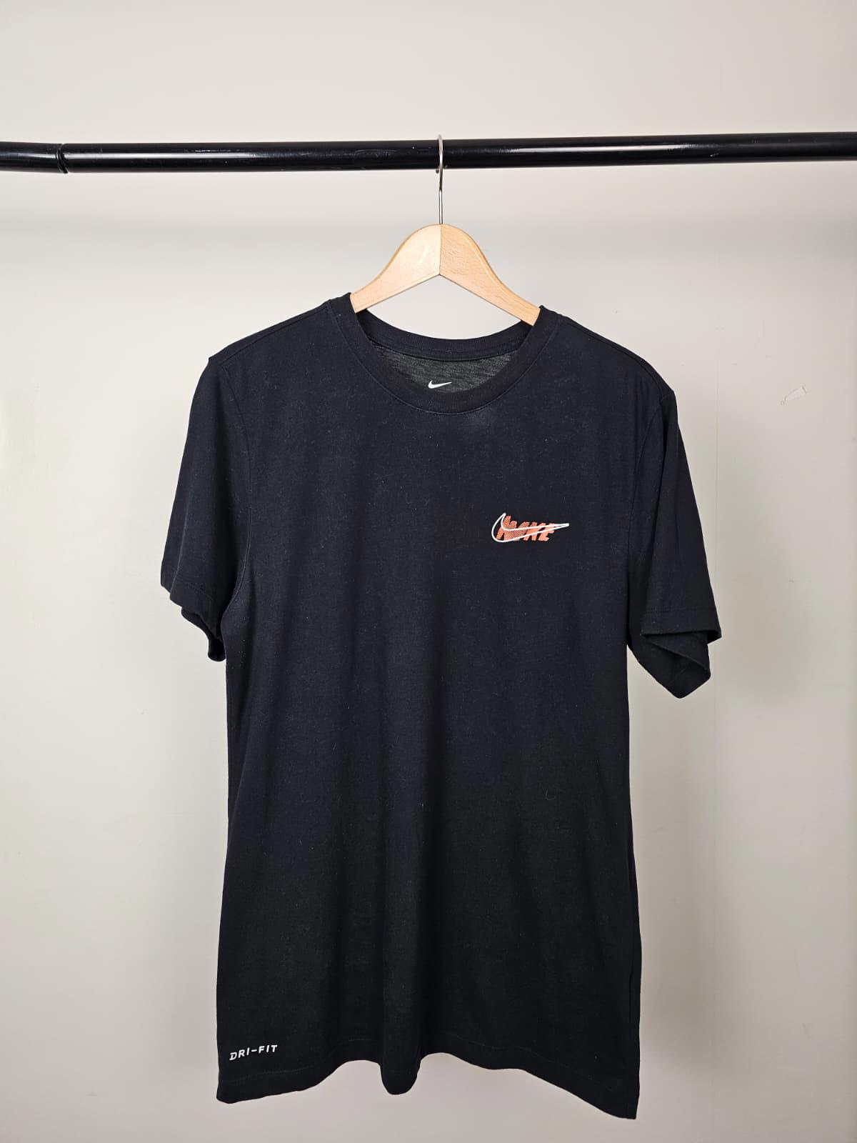 Nike Dri-Fit Mens Short Sleeve Multi Swoosh Top/T-Shirt - S/Small - Black