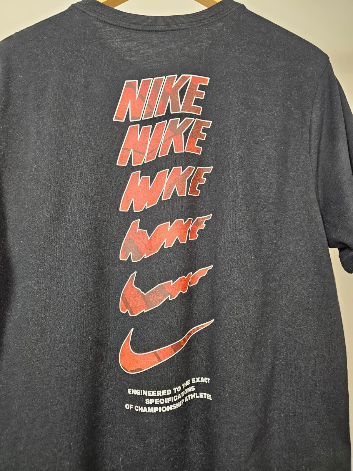 Nike Dri-Fit Mens Short Sleeve Multi Swoosh Top/T-Shirt - S/Small - Black